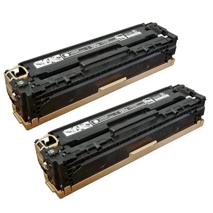 HP 131X (CF210X) Black Compatible High-Yield Toner Cartridge 2/Pack Bundle