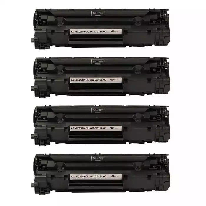HP 78A (CE278A) Black Compatible Toner Cartridge 4 Pack Bundle