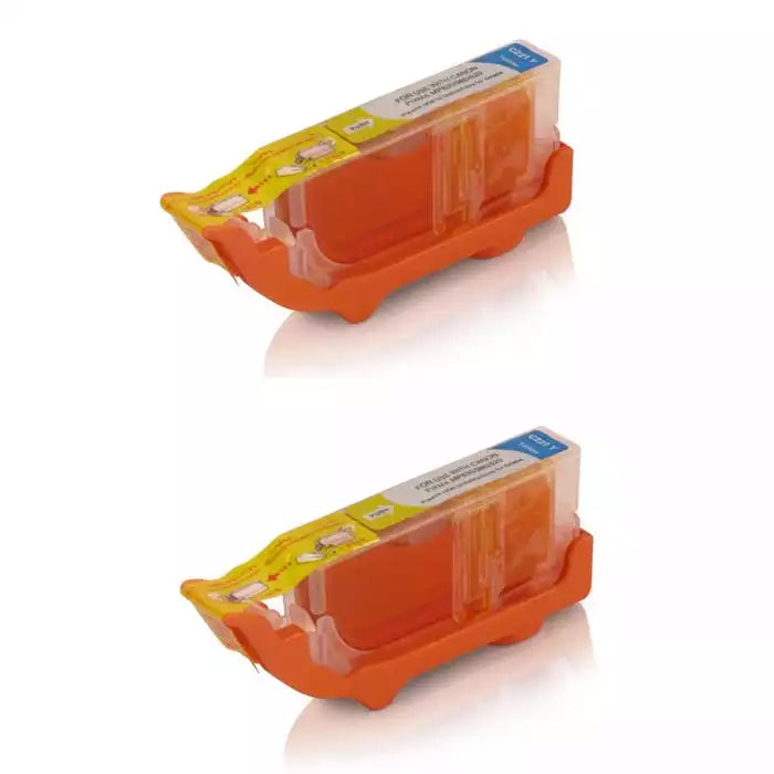 Canon CLI-221Y (2949B001) Yellow Compatible Ink Cartridge 2/Pack Bundle