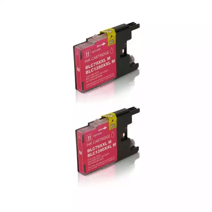Brother LC79M Magenta Extra High-Yield Compatible Ink Cartridge 2/Pack Bundle