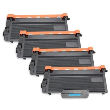 Brother TN880 (Replaces TN820) Black Compatible Super High-Yield Toner Cartridge 4 Pack Bundle