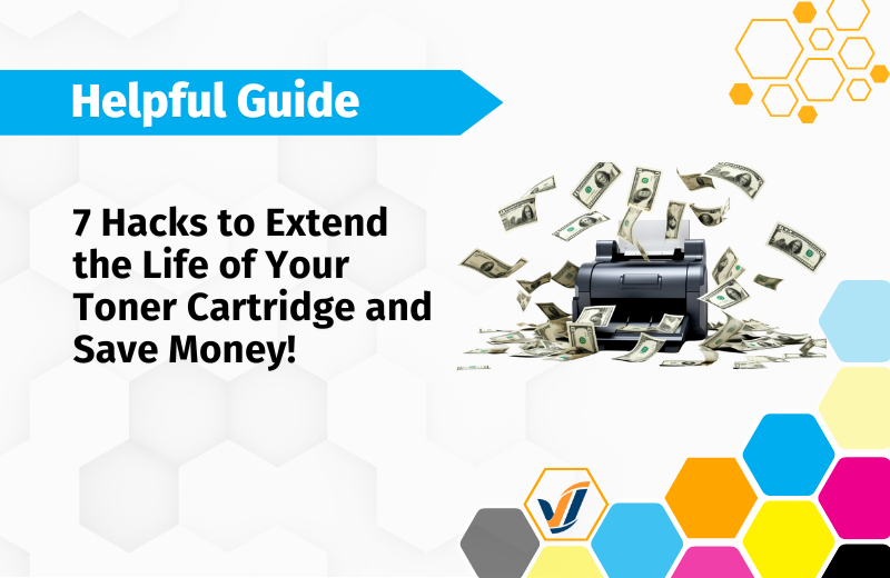 Office printer with money flying off of it - 7 Hacks to Extend the Life of Your Toner Cartridge and Save Money!