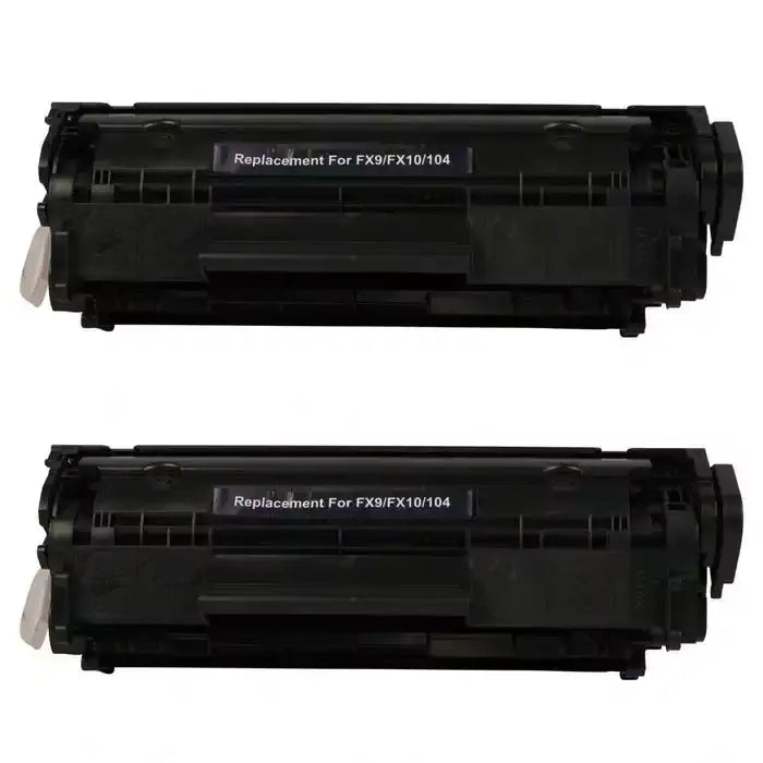 Canon 104 (0263B001AA) Compatible Black Laser Toner Cartridge 2/Pack Bundle