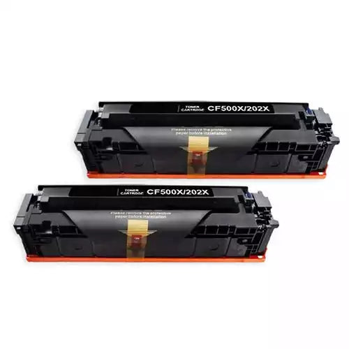 HP 202X (CF500X) Compatible Toner Cartridge Black High-Yield Dual Pack