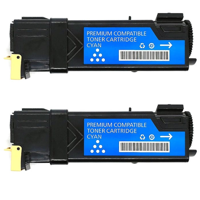Dell 310-9060 (KU053) Cyan High-Yield Compatible Toner Cartridge 2/Pack Bundle