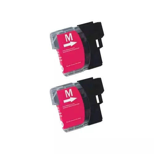Brother LC61M Compatible Magenta Ink Cartridge 2/Pack Bundle