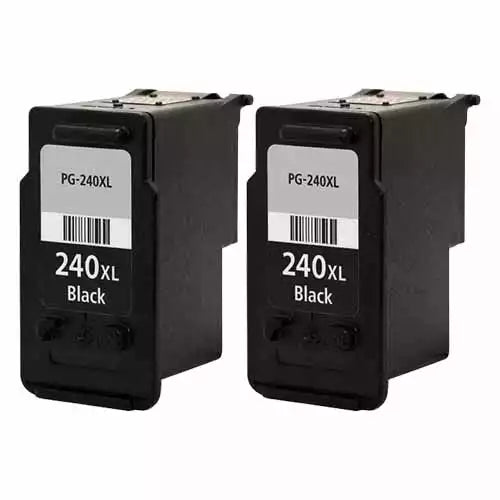 Canon PG-240XL Black (5206B001) Compatible High Yield Ink Cartridge 2/Pack Bundle
