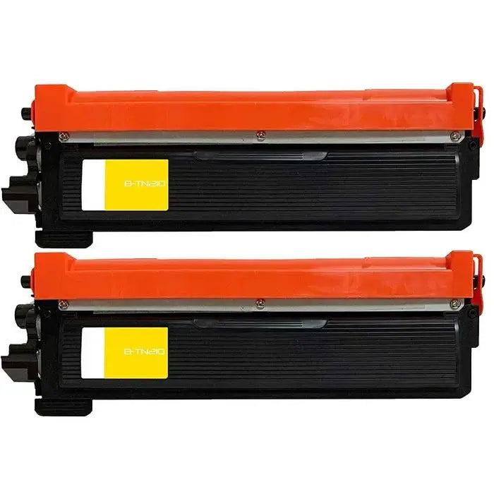 Brother TN210Y Compatible Yellow Toner Cartridge 2/Pack Bundle
